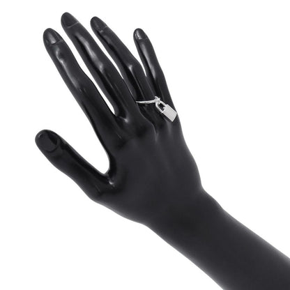 Hermes Ring Amulet Cadena Silver 53