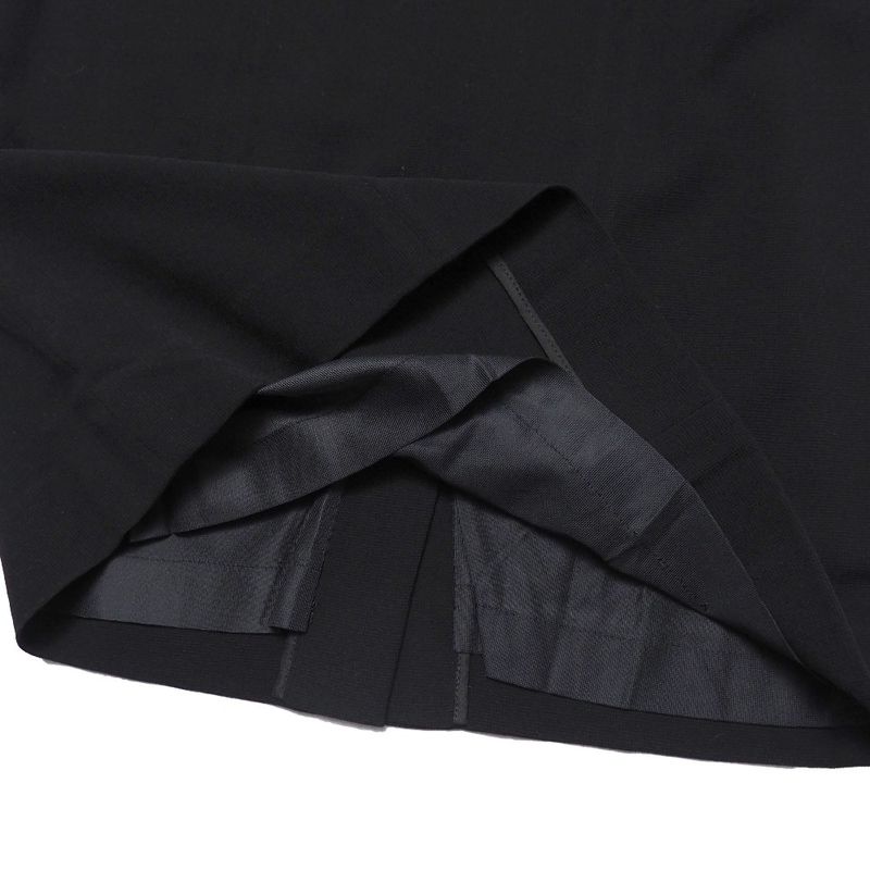 Chanel Vintage Skirt 38 CC Logo Black