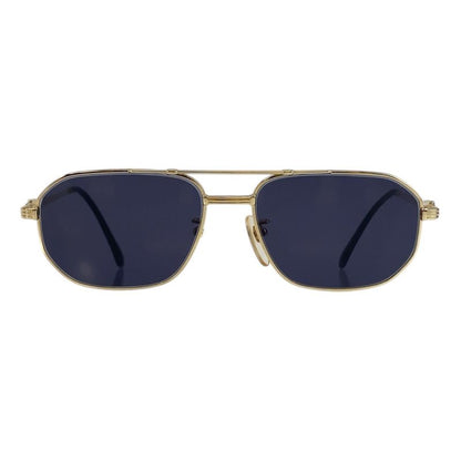 YVES Saint Laurent Yves Saint Laurent Vintage YSL Gold Navy 55▫16 142 Sunglasses
