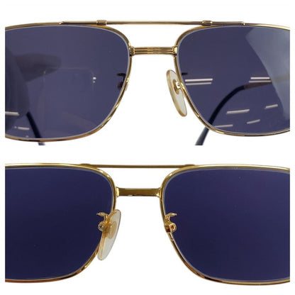 YVES Saint Laurent Yves Saint Laurent Vintage YSL Gold Navy 55▫16 142 Sunglasses