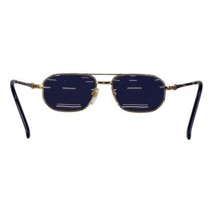 YVES Saint Laurent Yves Saint Laurent Vintage YSL Gold Navy 55▫16 142 Sunglasses