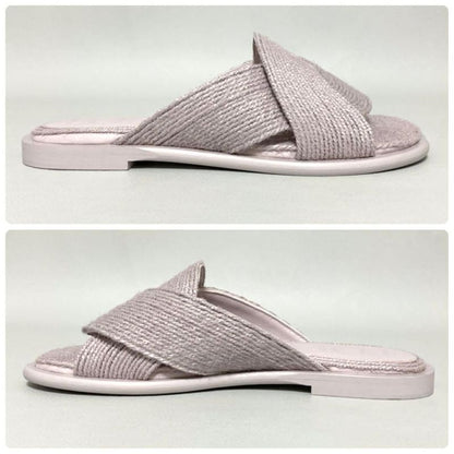 Loewe Slide Sandals Jute 39 Lavender