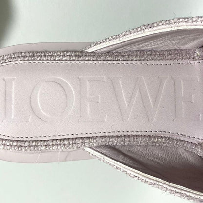 Loewe Slide Sandals Jute 39 Lavender