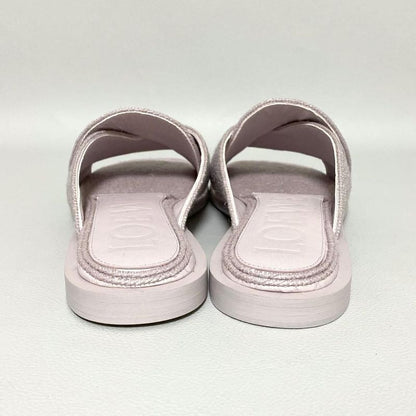Loewe Slide Sandals Jute 40 Lavender