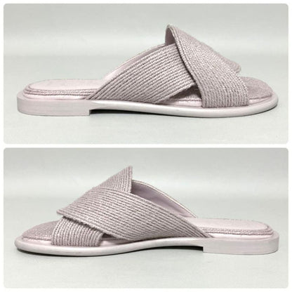 Loewe Slide Sandals Jute 40 Lavender