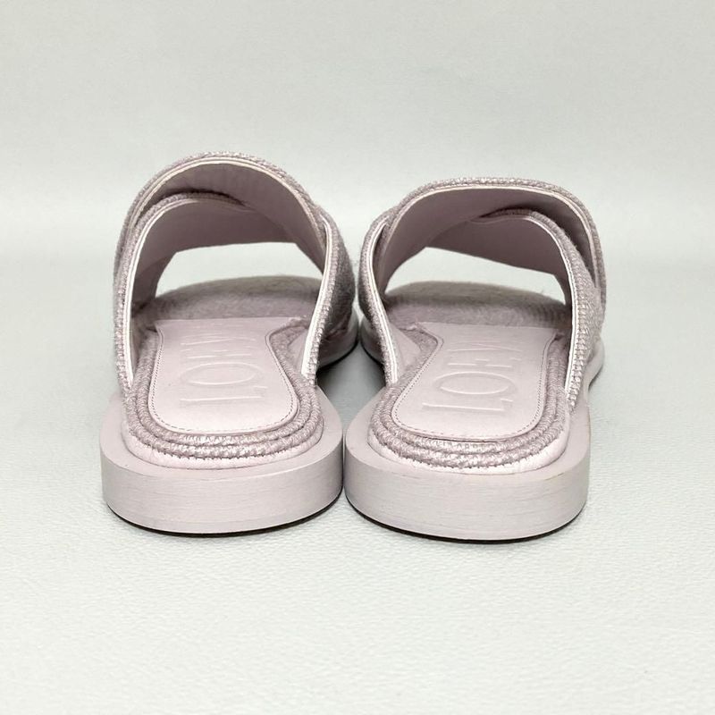 Loewe Slide Sandals Jute 36 Lavender