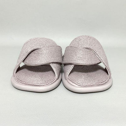 Loewe Slide Sandals Jute 36 Lavender