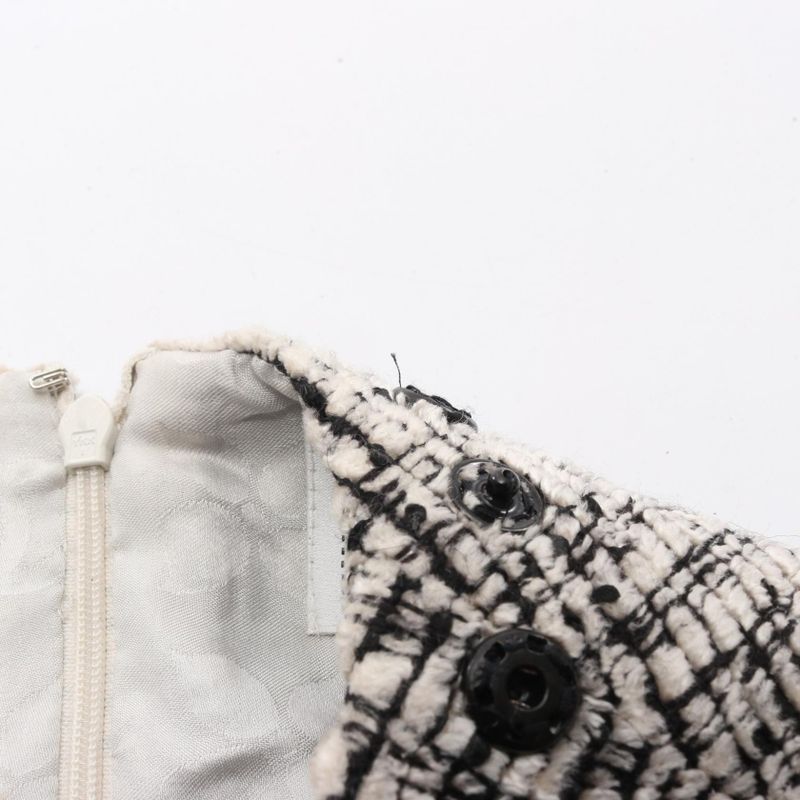 Chanel Dress Coco Mark Tweed Rayon Wool Dress Women's Used A