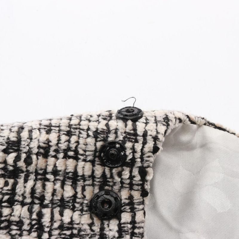 Chanel Dress Coco Mark Tweed Rayon Wool Dress Women's Used A