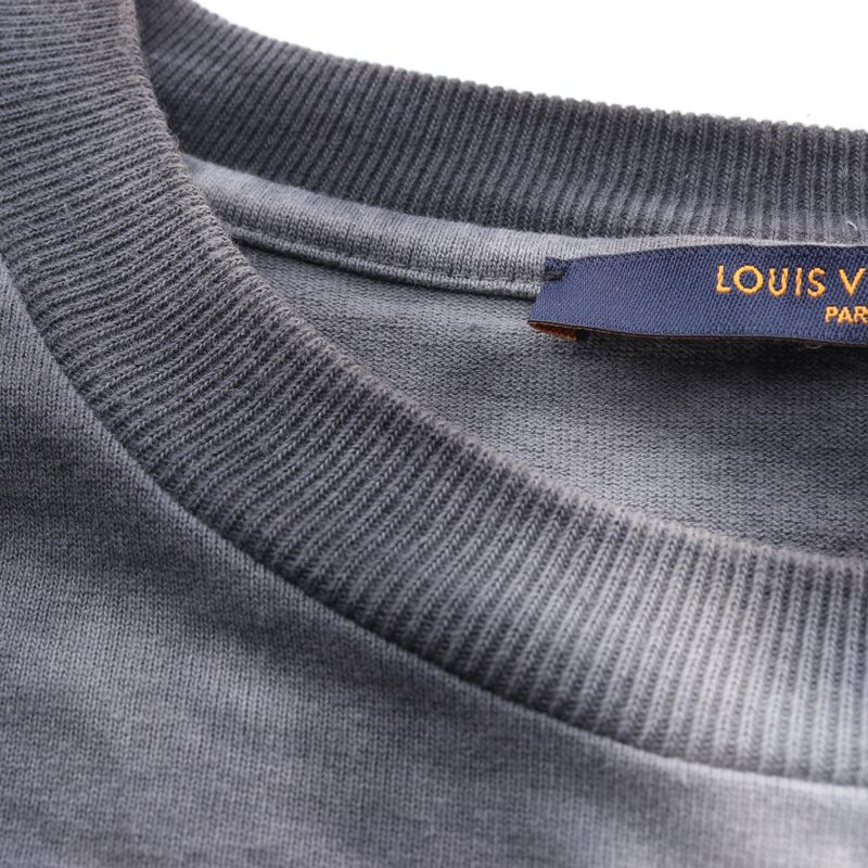 Louis Vuitton Short Sleeve T-shirt Inside Out Tie Dye Cotton T-shirt Men's Used