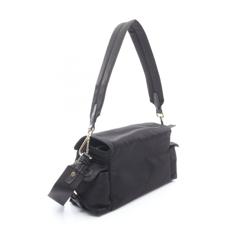 Prada Handbag Explorer 1bd394rdlnf0002 Black Nylon Leather Shoulder Bag Ladies