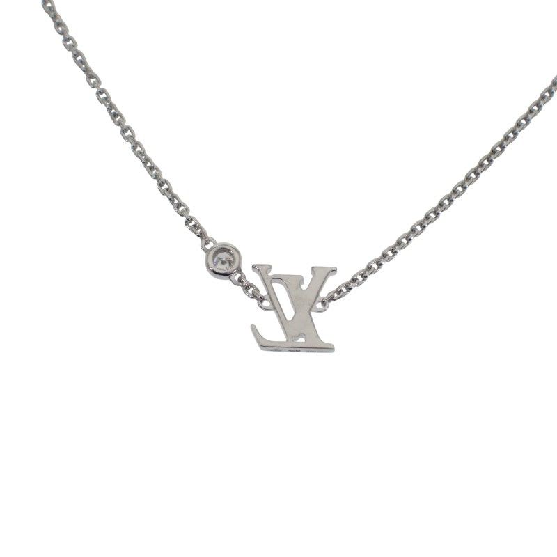 Louis Vuitton Pendant Ideal Blossom Necklace 18Kwhite Gold Diamond