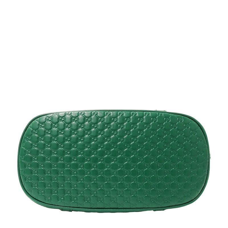 Gucci Bag Women's Brand Handbag Shoulder Bag 2way Micro GG Shima Leather Green