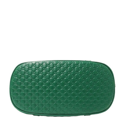 Gucci Bag Women's Brand Handbag Shoulder Bag 2way Micro GG Shima Leather Green