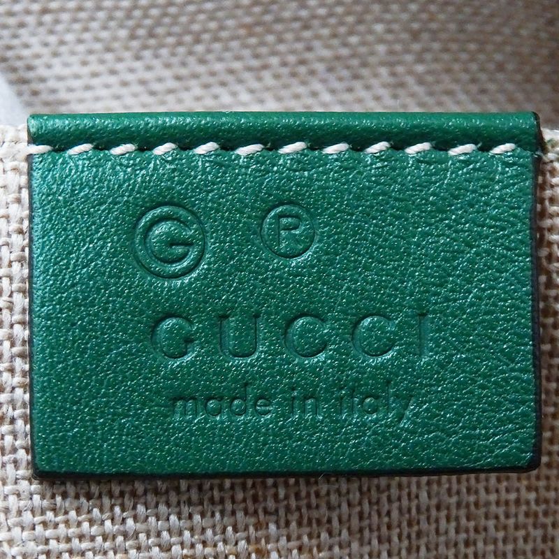 Gucci Bag Women's Brand Handbag Shoulder Bag 2way Micro GG Shima Leather Green