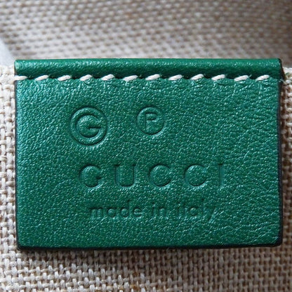 Gucci Bag Women's Brand Handbag Shoulder Bag 2way Micro GG Shima Leather Green