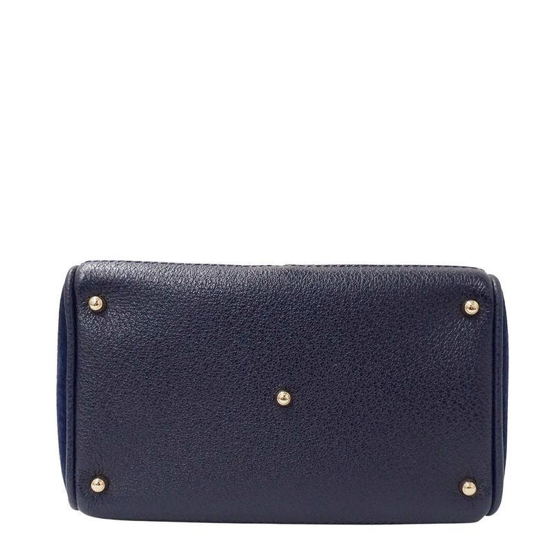 Gucci Bag Women's Brand Handbag Shoulder Bag 2way Bamboo Suede Navy 000/123