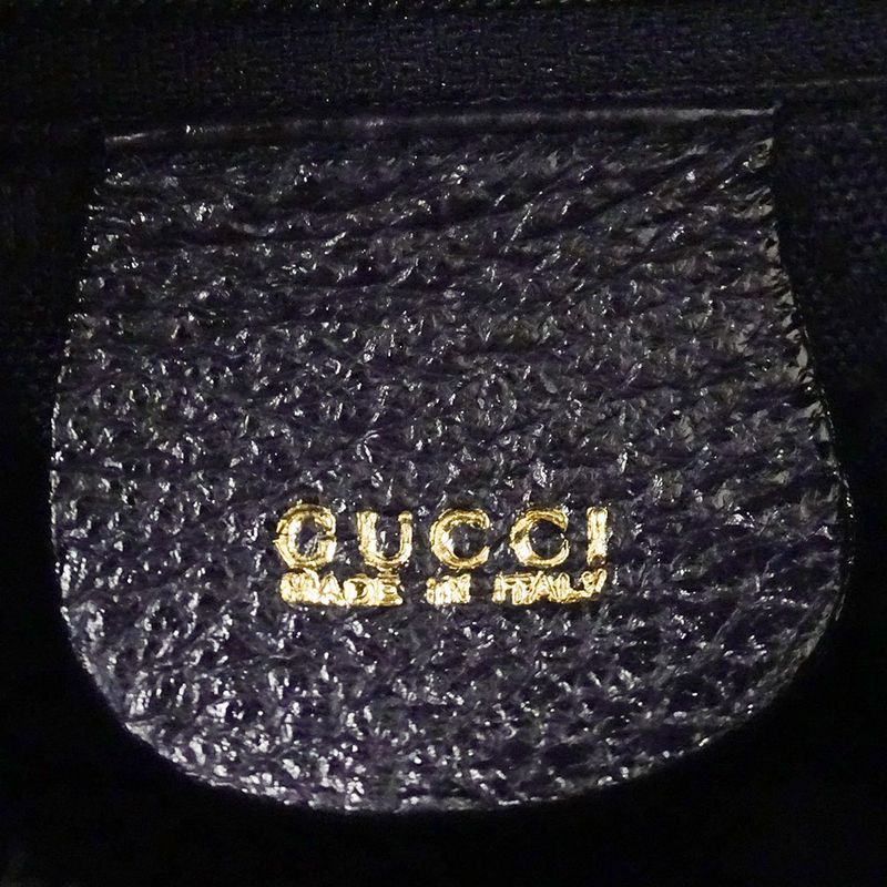Gucci Bag Women's Brand Handbag Shoulder Bag 2way Bamboo Suede Navy 000/123