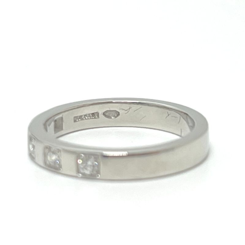 Bvlgari Ring Marie Me 5P Diamond Pt950 Silver