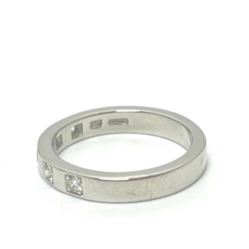 Bvlgari Ring Marie Me 5P Diamond Pt950 Silver