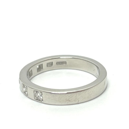 Bvlgari Ring Marie Me 5P Diamond Pt950 Silver
