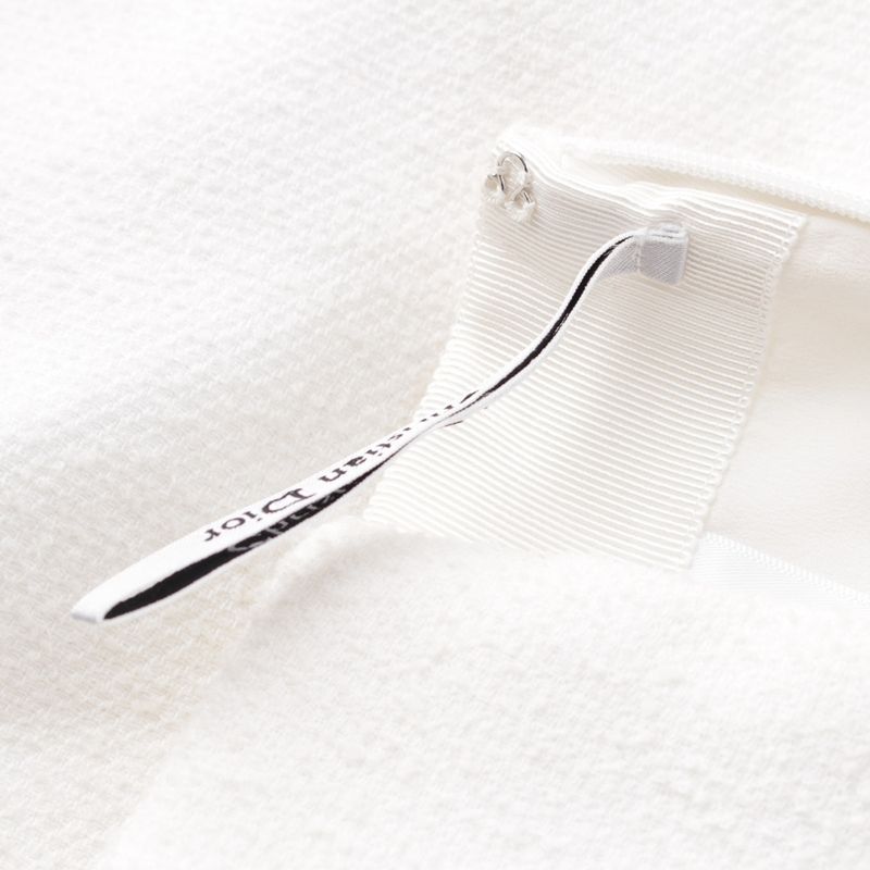 Christian Dior 24 Years Technical Virgin Wool Humidi Skirt 421j46a1761 White 40