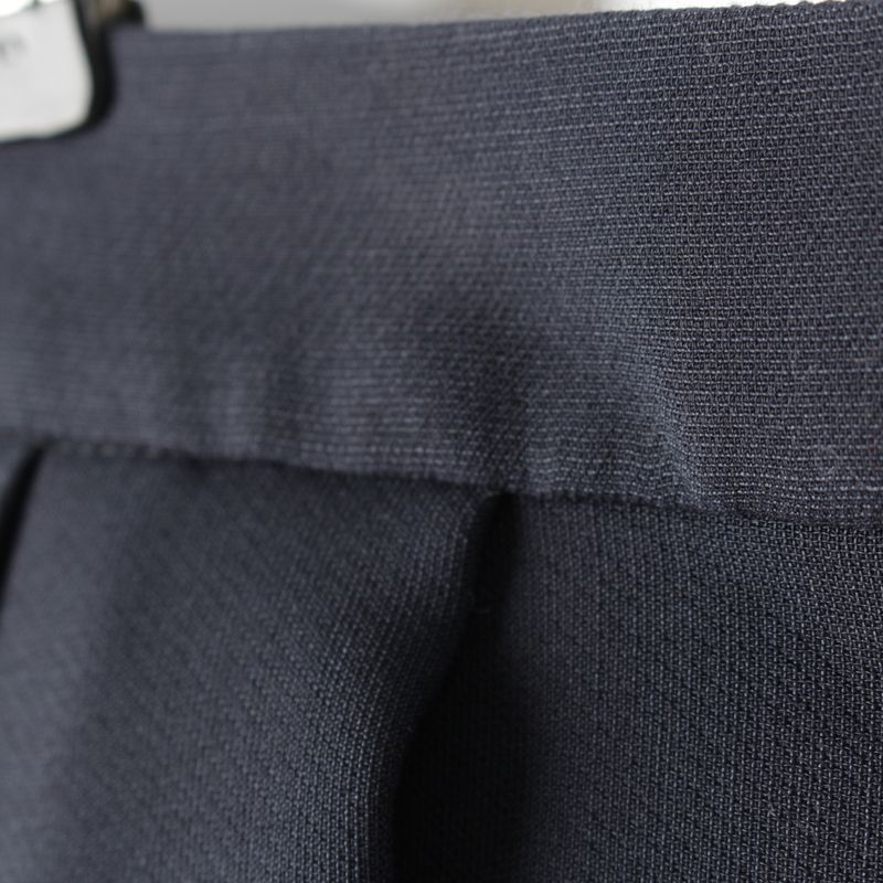 Christian Dior Wool Silk Pleated Mini Skirt Bottoms 041j45a1166 Dark Navy 36