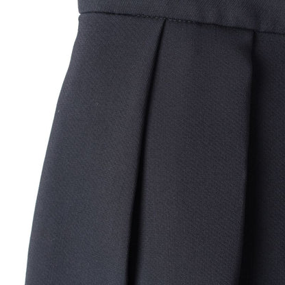 Christian Dior Wool Silk Pleated Mini Skirt Bottoms 041j45a1166 Dark Navy 36
