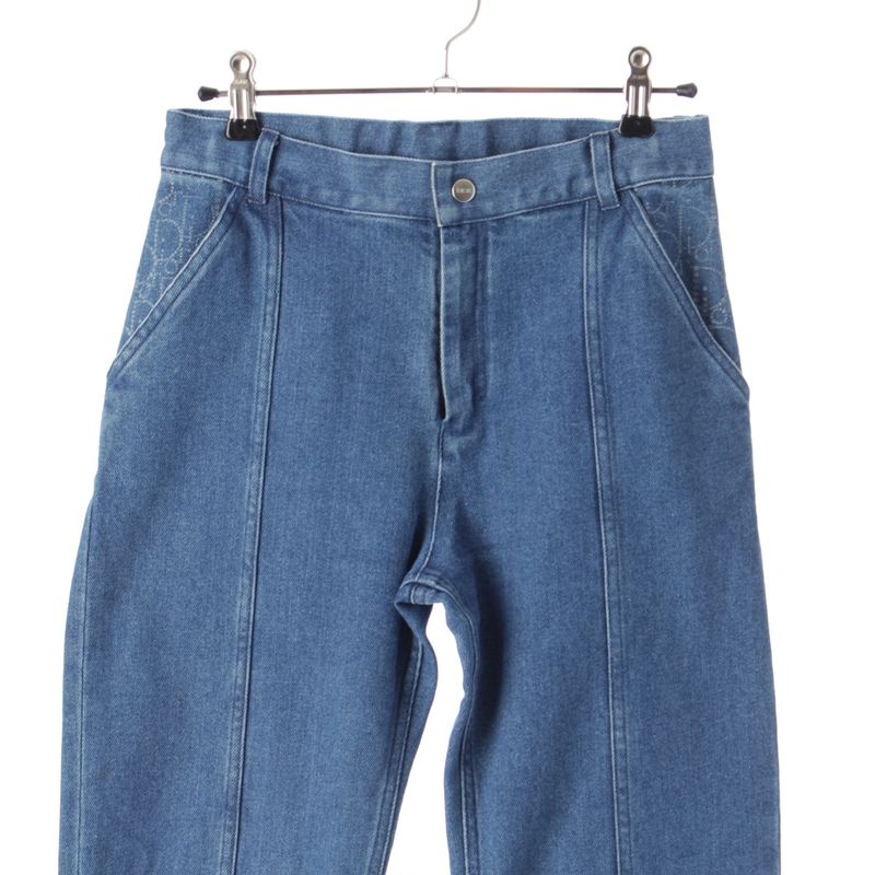 Dior Cotton Oblique Denim Pants Jeans Bottoms 3sbm22pang Blue 12