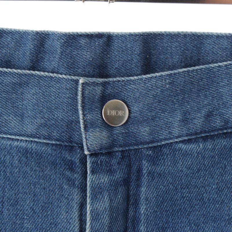 Dior Cotton Oblique Denim Pants Jeans Bottoms 3sbm22pang Blue 12