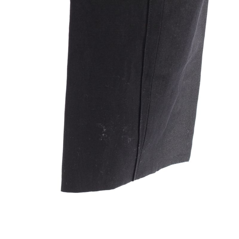 Hermes Wool Linen Pants Bottoms Slacks 63522000 Black 38