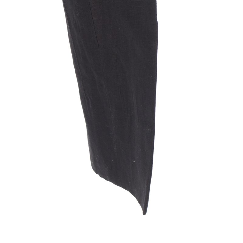 Hermes Wool Linen Pants Bottoms Slacks 63522000 Black 38