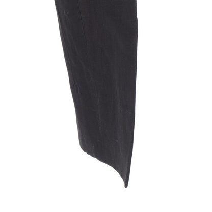 Hermes Wool Linen Pants Bottoms Slacks 63522000 Black 38