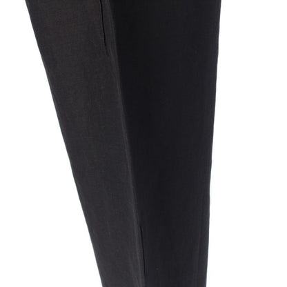 Hermes Wool Linen Pants Bottoms Slacks 63522000 Black 38