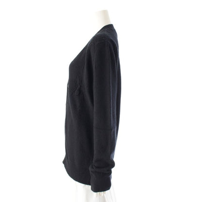 Hermes Cashmere Spider Motif Knit Cardigan Tops Black M