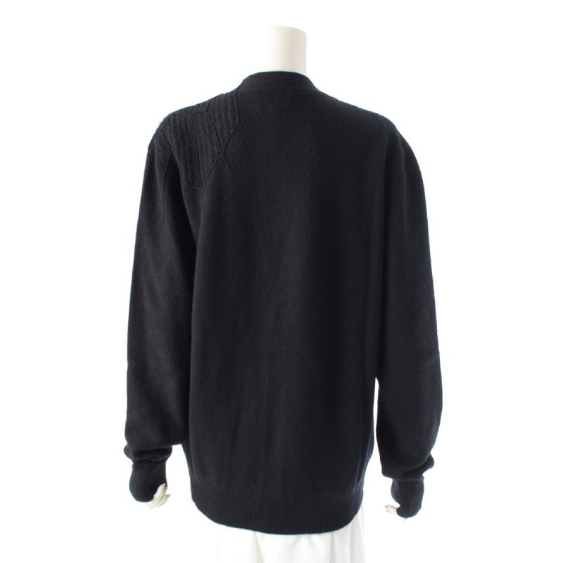 Hermes Cashmere Spider Motif Knit Cardigan Tops Black M