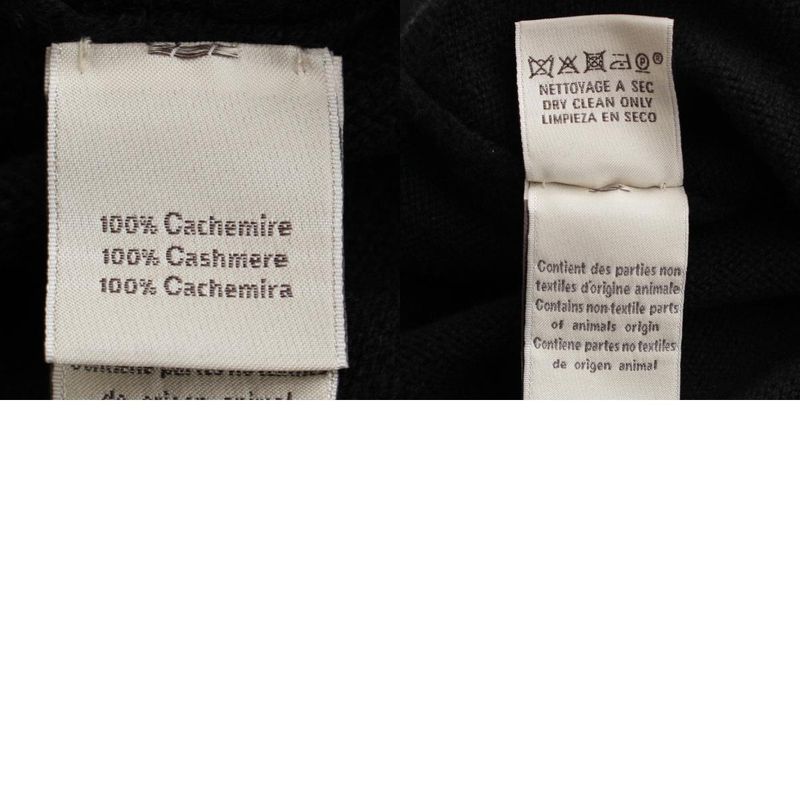 Hermes Cashmere Spider Motif Knit Cardigan Tops Black M