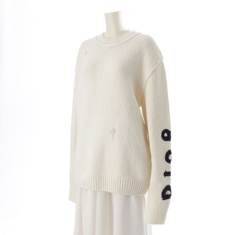 Dior 24SS Wool Distressed Processing Otani Workshop Knit Sweater Tops 413m651at7
