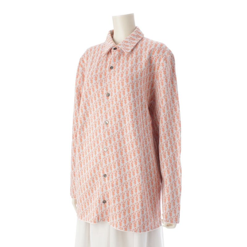 Christian Dior 20SS Cotton Oblique All Over Pattern Long Sleeve Shirt Tops