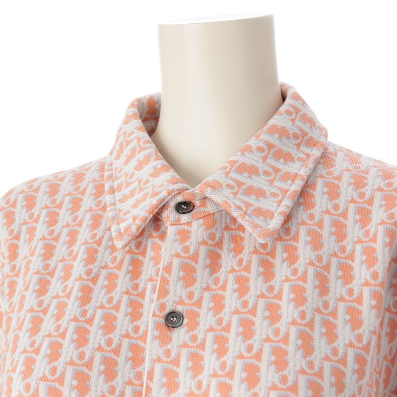 Christian Dior 20SS Cotton Oblique All Over Pattern Long Sleeve Shirt Tops