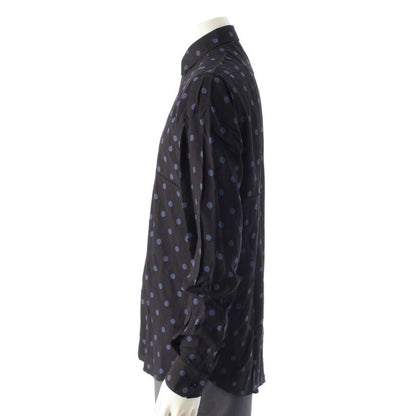 Saint Laurent 16 Year Eddy Period Dot Polka Dot Long Sleeve Shirt Tops 376916