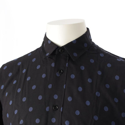 Saint Laurent 16 Year Eddy Period Dot Polka Dot Long Sleeve Shirt Tops 376916