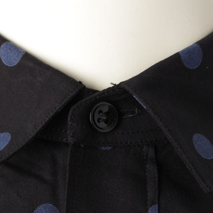 Saint Laurent 16 Year Eddy Period Dot Polka Dot Long Sleeve Shirt Tops 376916