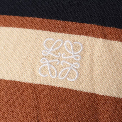 Loewe Paulazuiza Anagram Logo Border Pattern Oversized Polo Shirt Short Sleeve