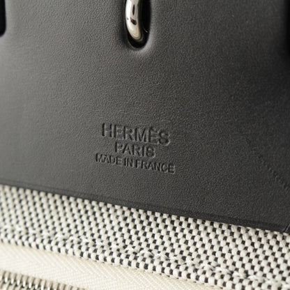 Hermes Herbag Her Bag Zip 50 le Tourne Cabin Toile GM Shoulder Handbag