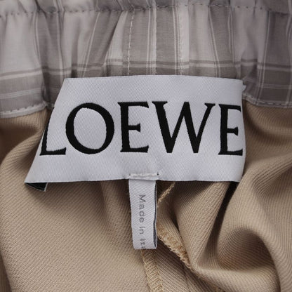 Loewe 25SS Cotton Anagram Logo Layered Cropped Chino Pants Trousers Slacks