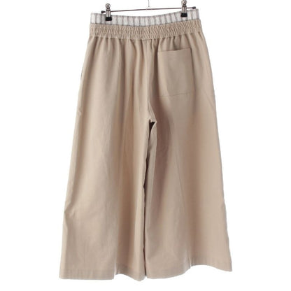 Loewe 25SS Cotton Anagram Logo Layered Cropped Chino Pants Trousers Slacks