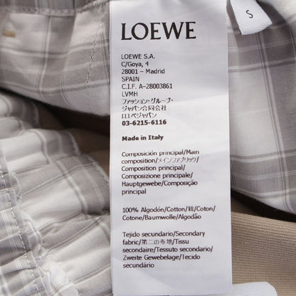 Loewe 25SS Cotton Anagram Logo Layered Cropped Chino Pants Trousers Slacks