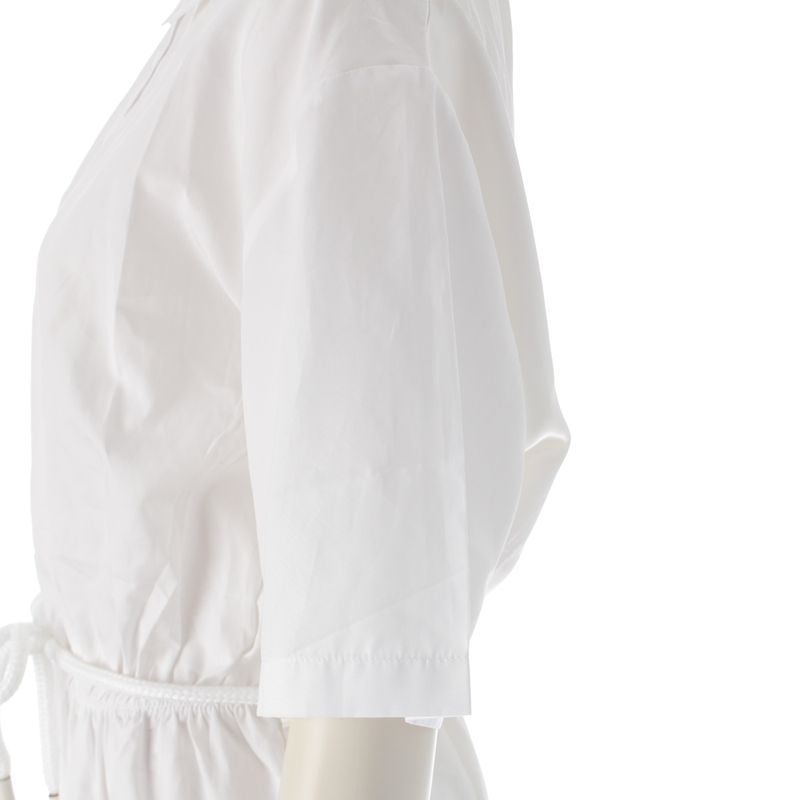 Prada 24 Years Cotton X Acetate X Viscose Short Sleeve Long Switching Dress
