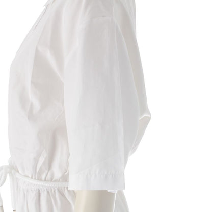 Prada 24 Years Cotton X Acetate X Viscose Short Sleeve Long Switching Dress